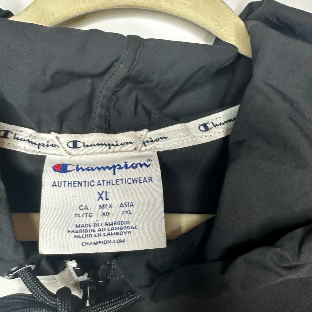 Champion Colorblock Cropped Windbreaker Jacket | Women’s XL - Picture 4 of 5